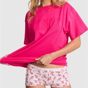 VS PINK CAMPUS COTTON TEE SHIRT XXL HOT STUFF NWT